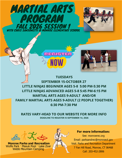 Fall Martial Arts 2026