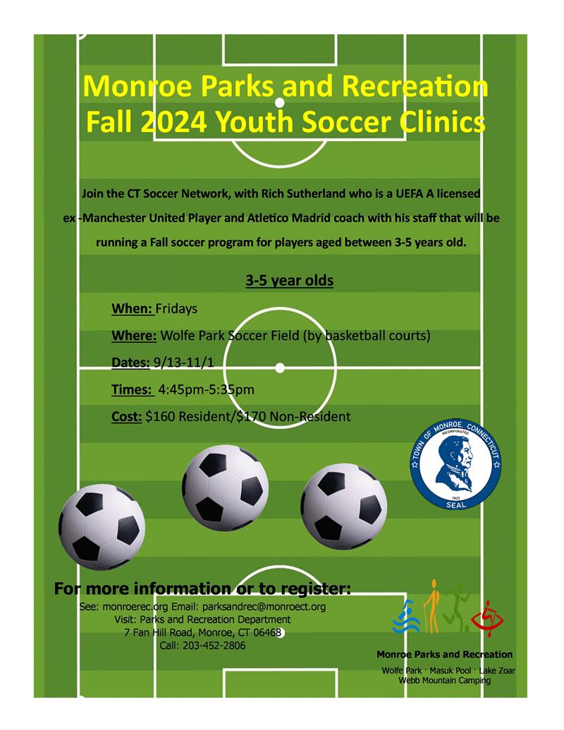 fall soccer 3-5 year olds