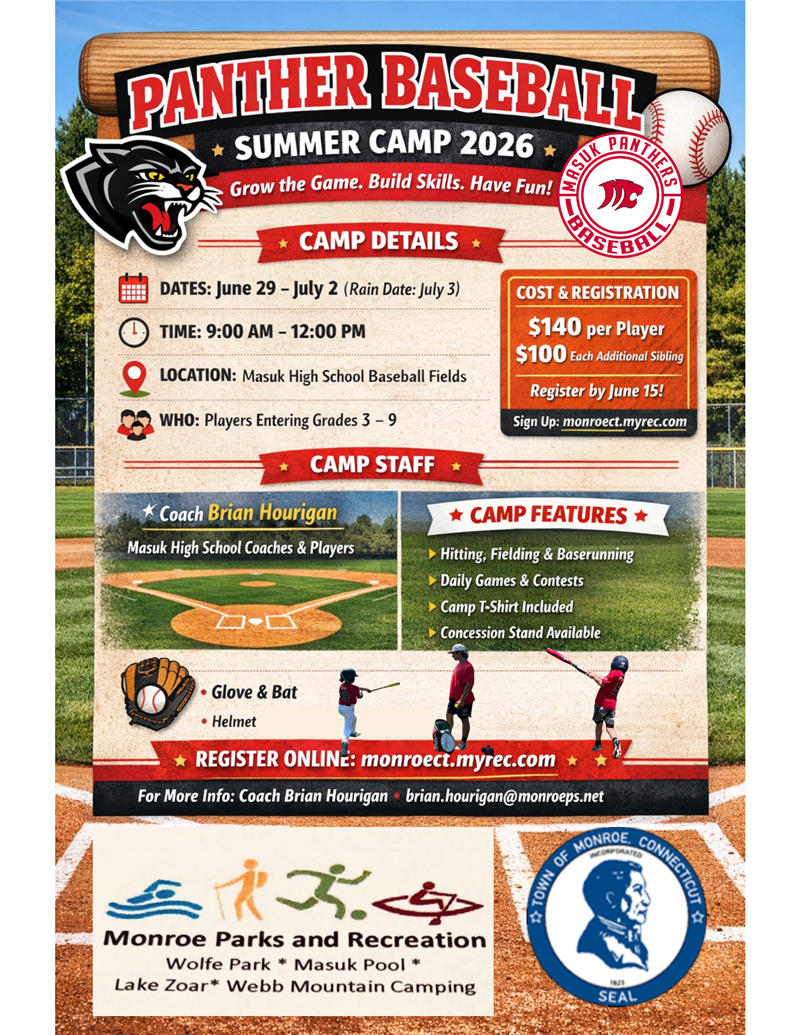 Panthers Baseball Camp 2026 