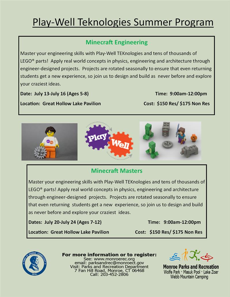 Playwell Program Flier