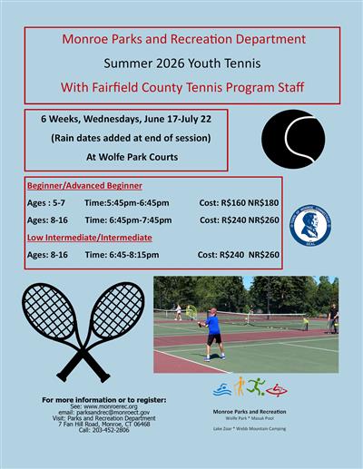 Summer 26 Tennis Clinic